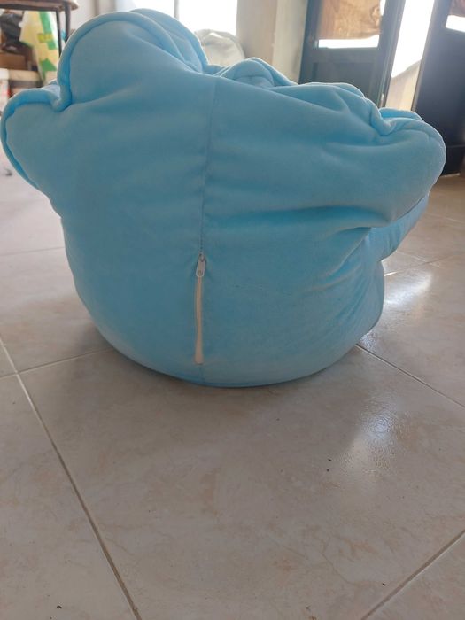 Puff de criança azul