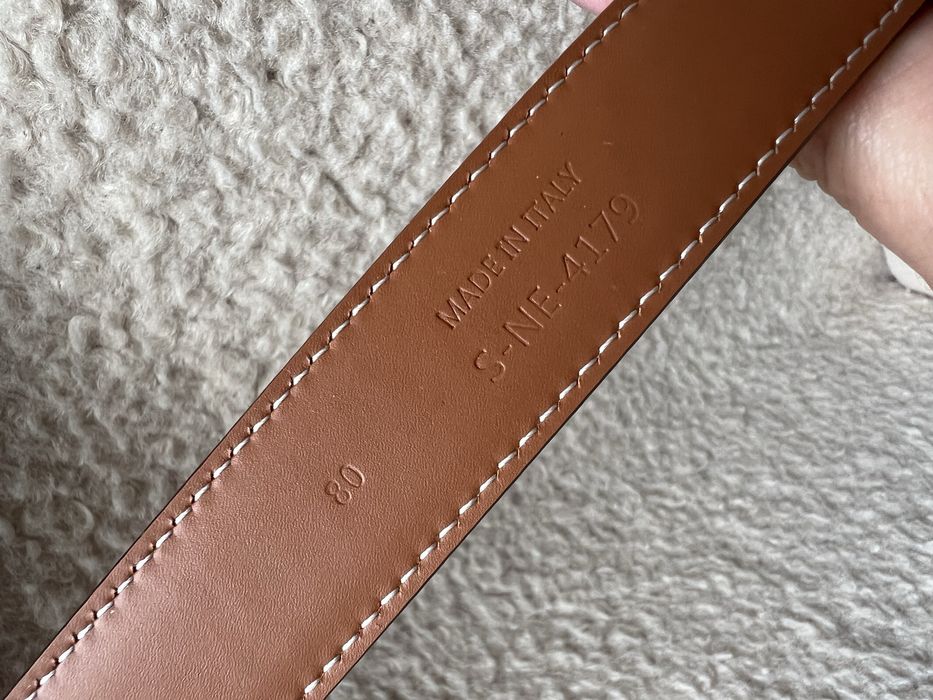 Brązowy pasek Celine. Rozmiar 80.