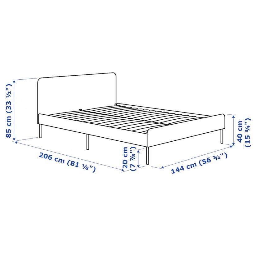 Estrutura de Cama Cinzenta