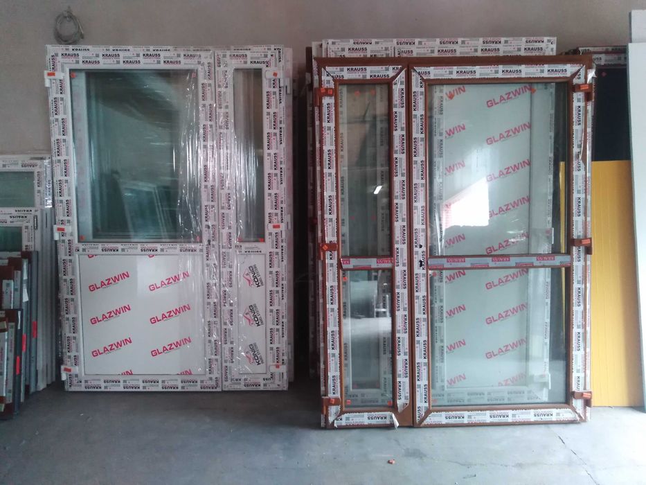 drzwi wejściowe pcv tzw sklepowe od ręki 90 x 200 cm