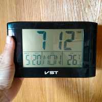 VST-7049 Часы электронные настольные/ настенные/ ЖК- будильник. Б/у
