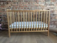Komplet Łóżeczko Woodies z materacem-stan idealny!