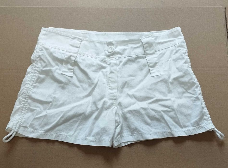 Spodenki damskie białe, rozmiar L