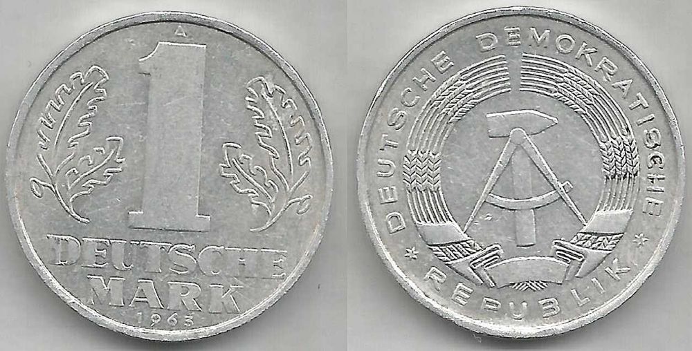 Niemcy - NRD 1 marka 1963