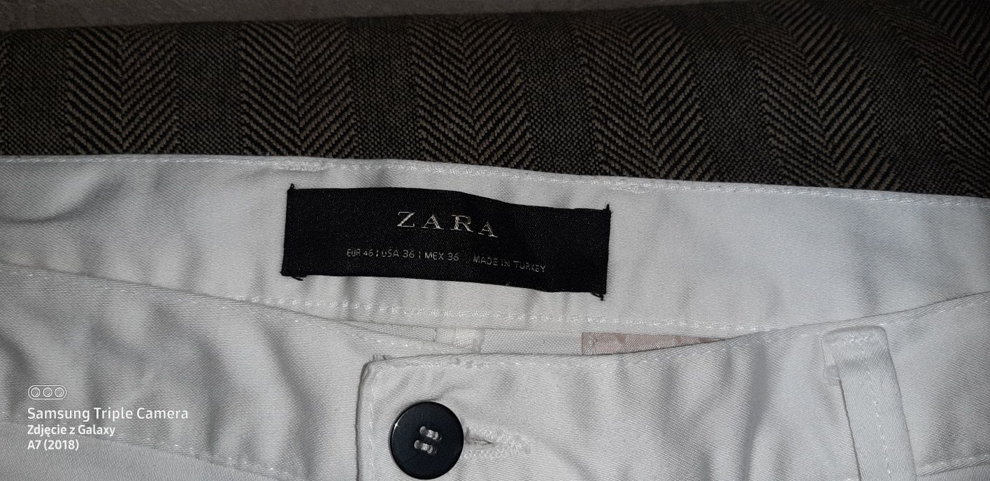Sprzedam spodnie białe Zara