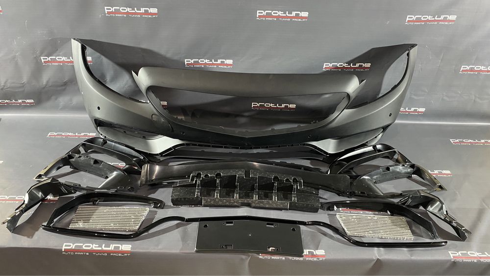 Бампер передний обвес Mercedes Benz W205 C63 amg решетка Рестайлинг