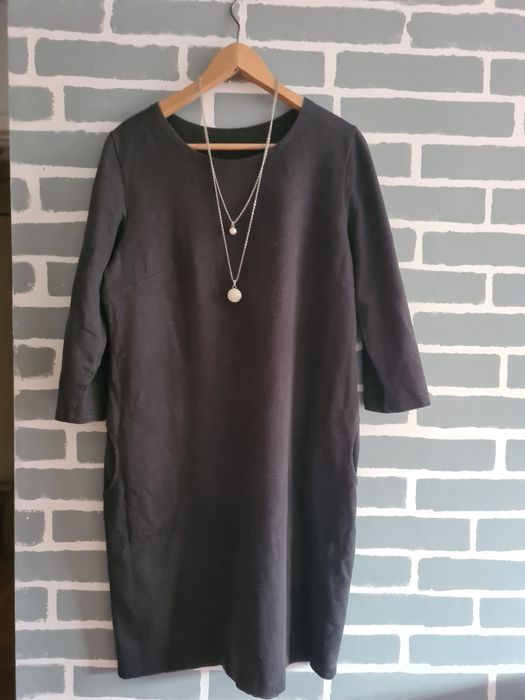 Szara sukienka dresowa rozm 46