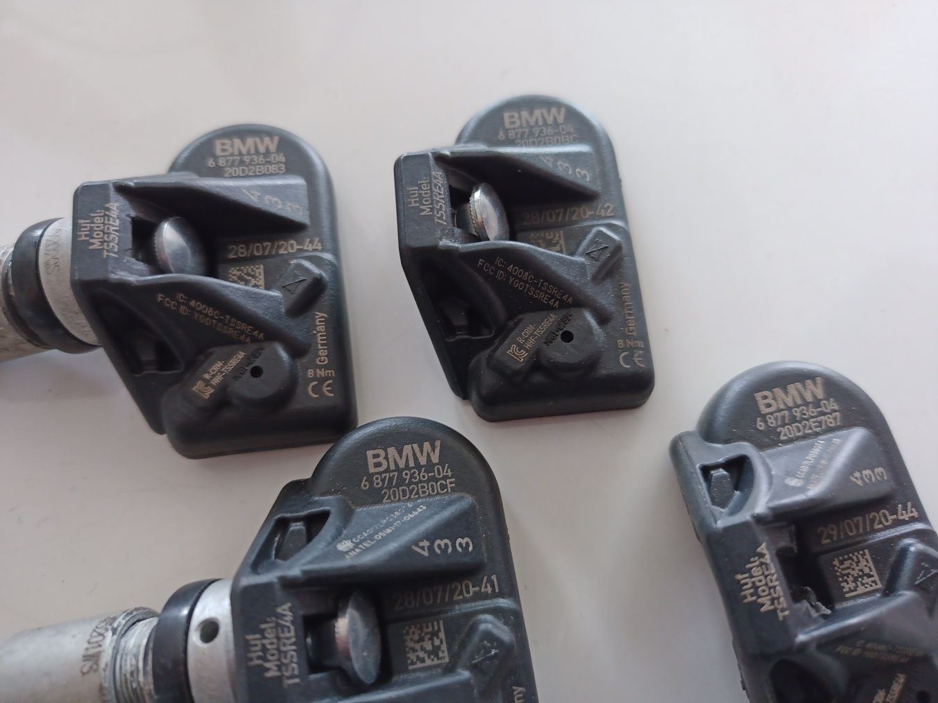Czujnik ciśnienia TPMS BMW X3 G01 X4 G02 X5 G05 X7 G07 G29 komplet