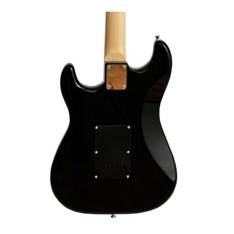 Gitara elektryczna Ever Play Stratocaster czarna + akcesoria / NOWA