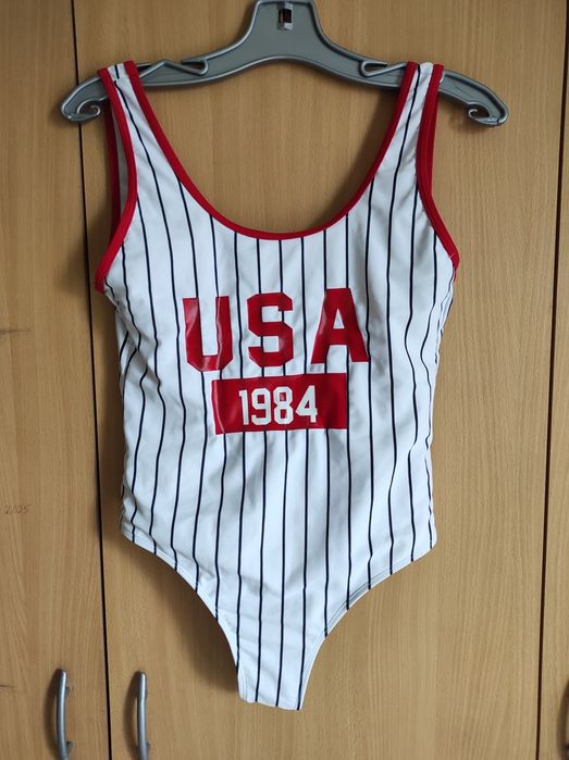 Strój kąpielowy jednoczęściowy USA vintage rozmiar M/38
