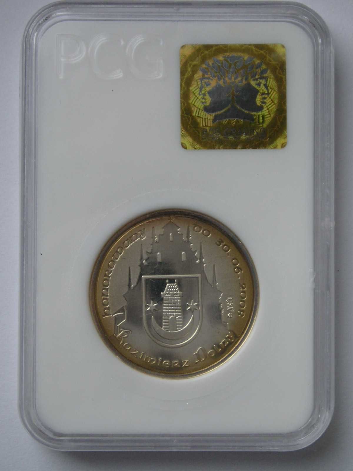 Polska 40 kazimierzy 2008 - Kazimierz Dolny - srebro - grading - st 1