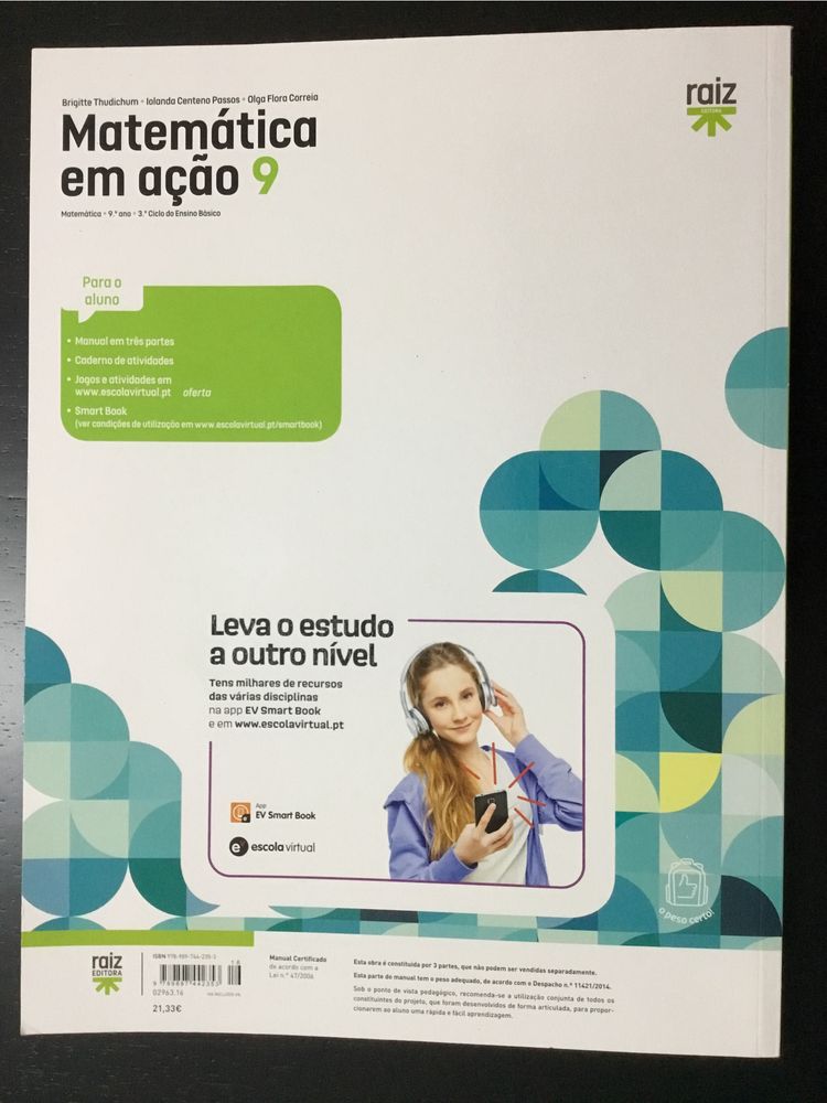 Livro Matematica em ação 9.º ano