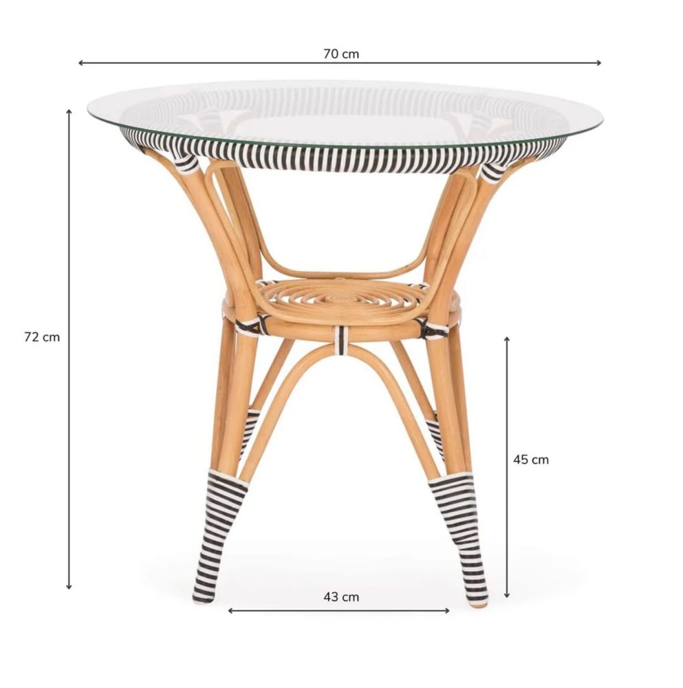 Conjunto de mesa e duas cadeiras