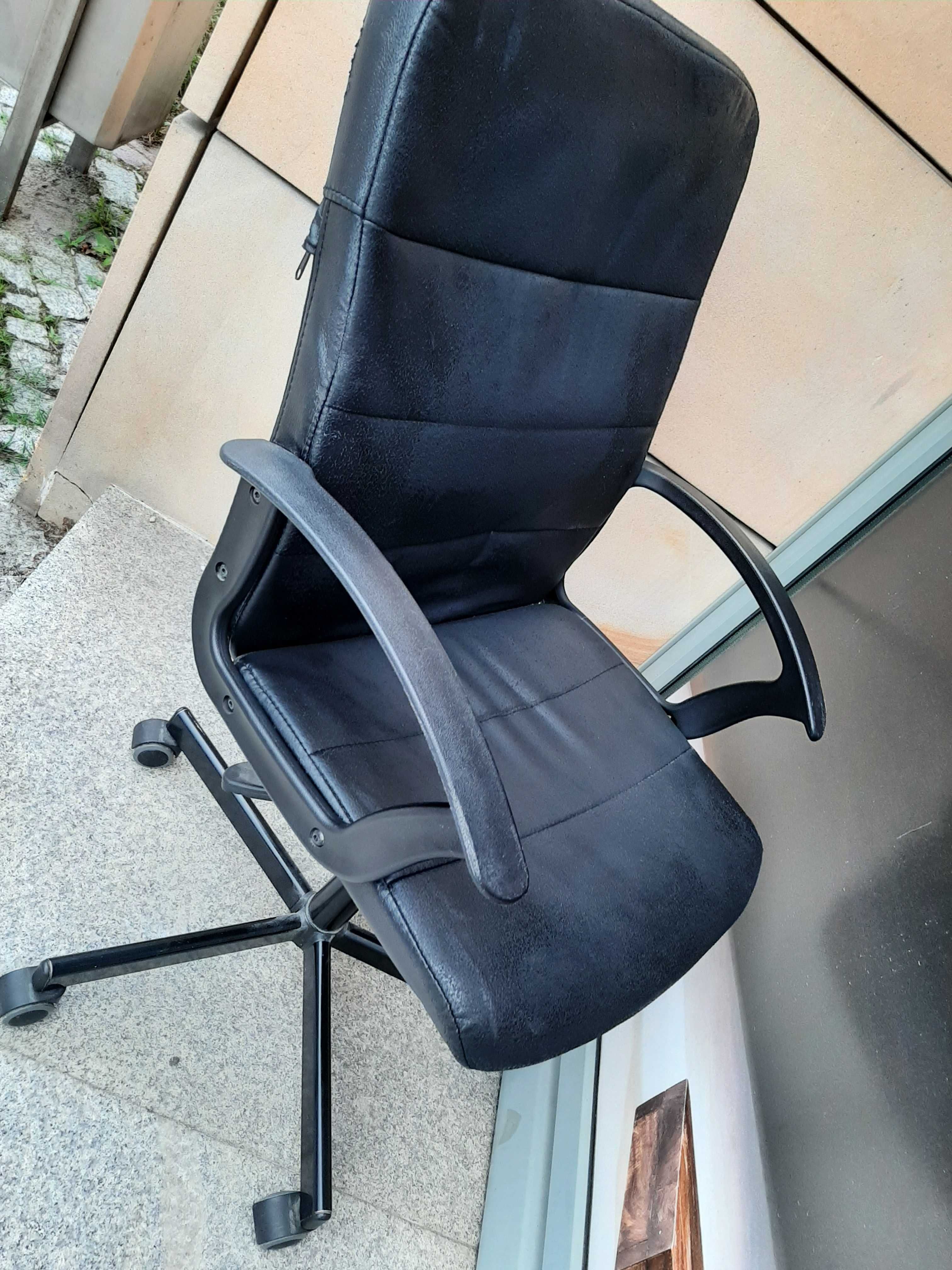 Fotel biurowy obrotowy gracza dziecka nauki biurka Ikea Torcel czarny