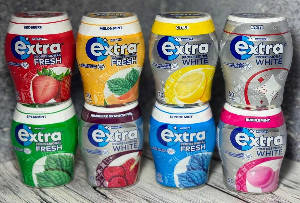 Жуйки Extra 50 шт.,8 смаків більше у описі товару