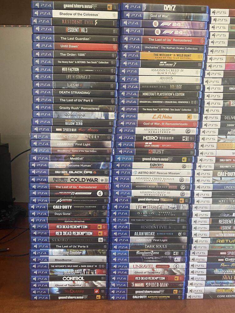Lote de jogos para PS4 e PS5