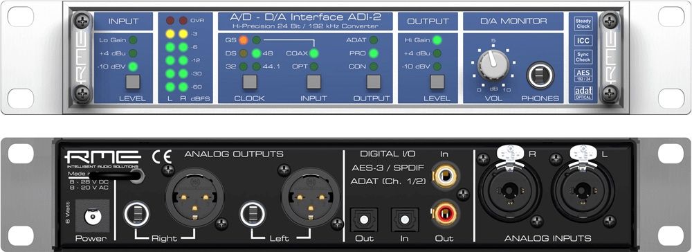 Rme Adi-2 - AD/DA konwerter audio - AES EBU S/PDIF ADAT