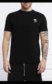 Meski T-shirt czarny Karl Lagerfeld L