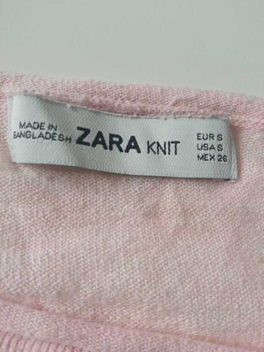 Zara knit lekki damski sweterek bluzka r S