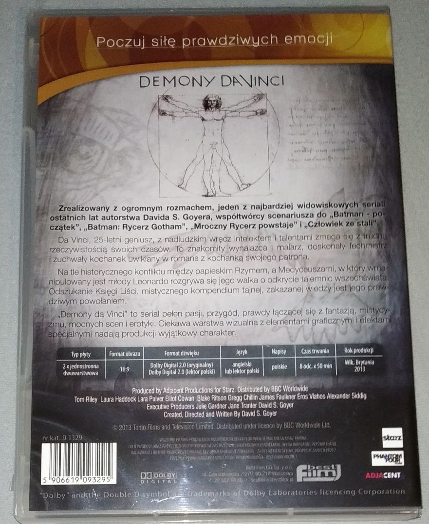 Demony Davinci - BBC - sezon 1 DVD lektor i napisy polskie.