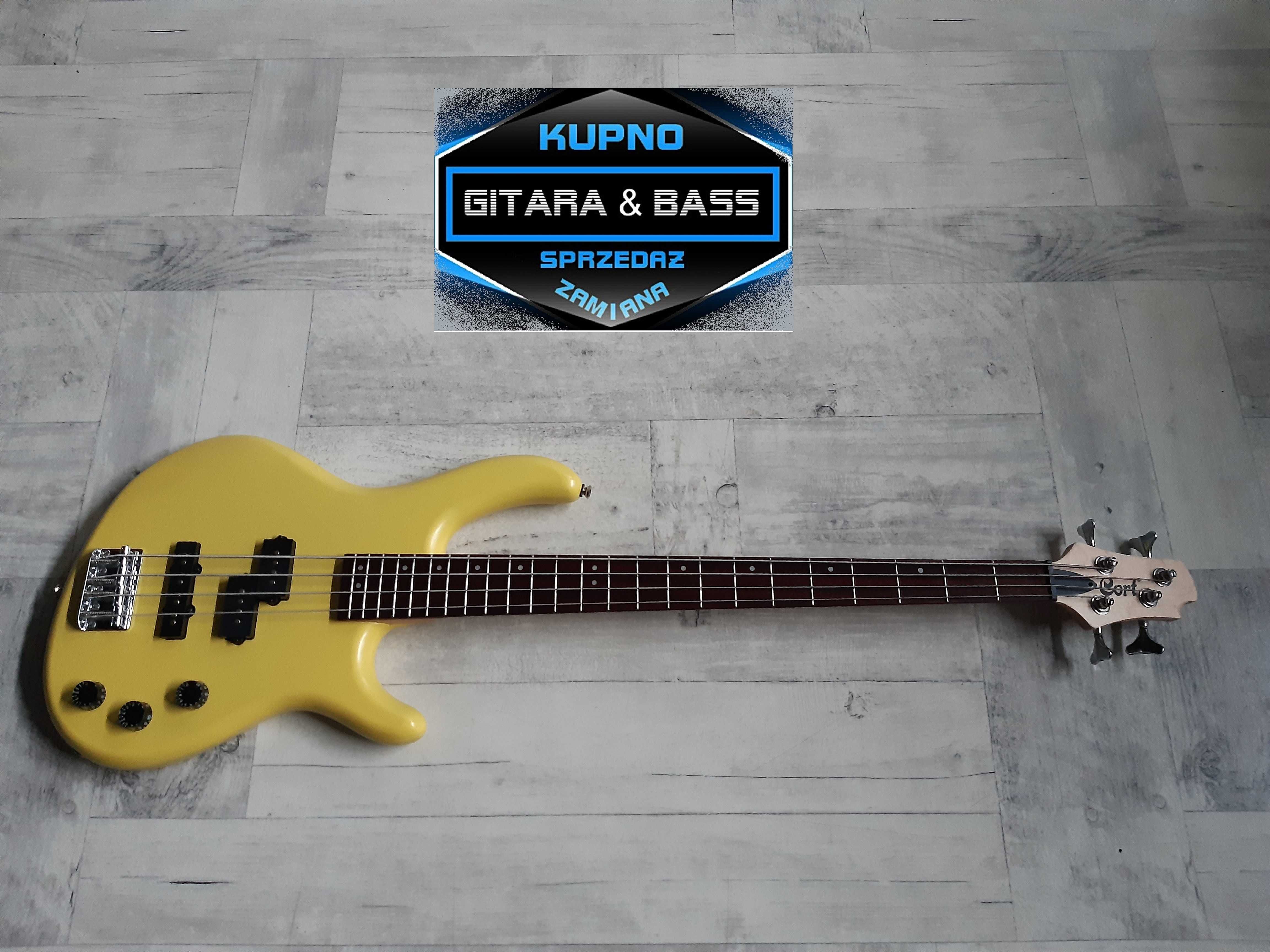 Gitara Basowa Cort Action-Lemon Yellow Bass 4 -wysyłka Gratis -zamiana