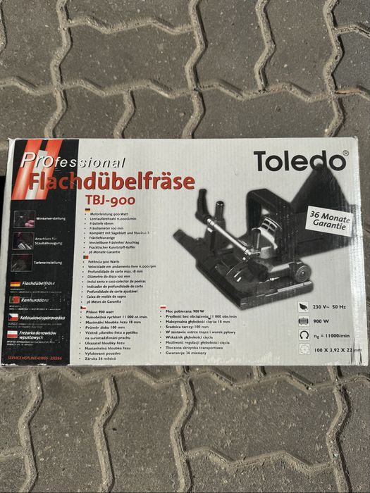 Frezarka do rowków wpustowych Toledo TBJ-900 lamelownica