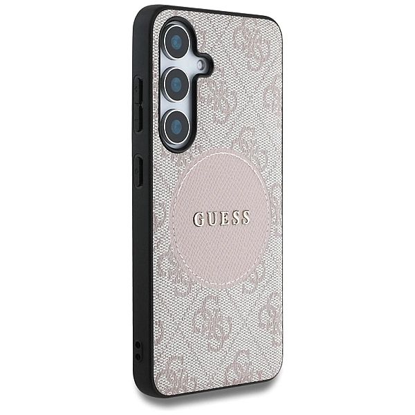 Etui Guess 4G Round Patch Classic Logo MagSafe do Samsung Galaxy S25 r