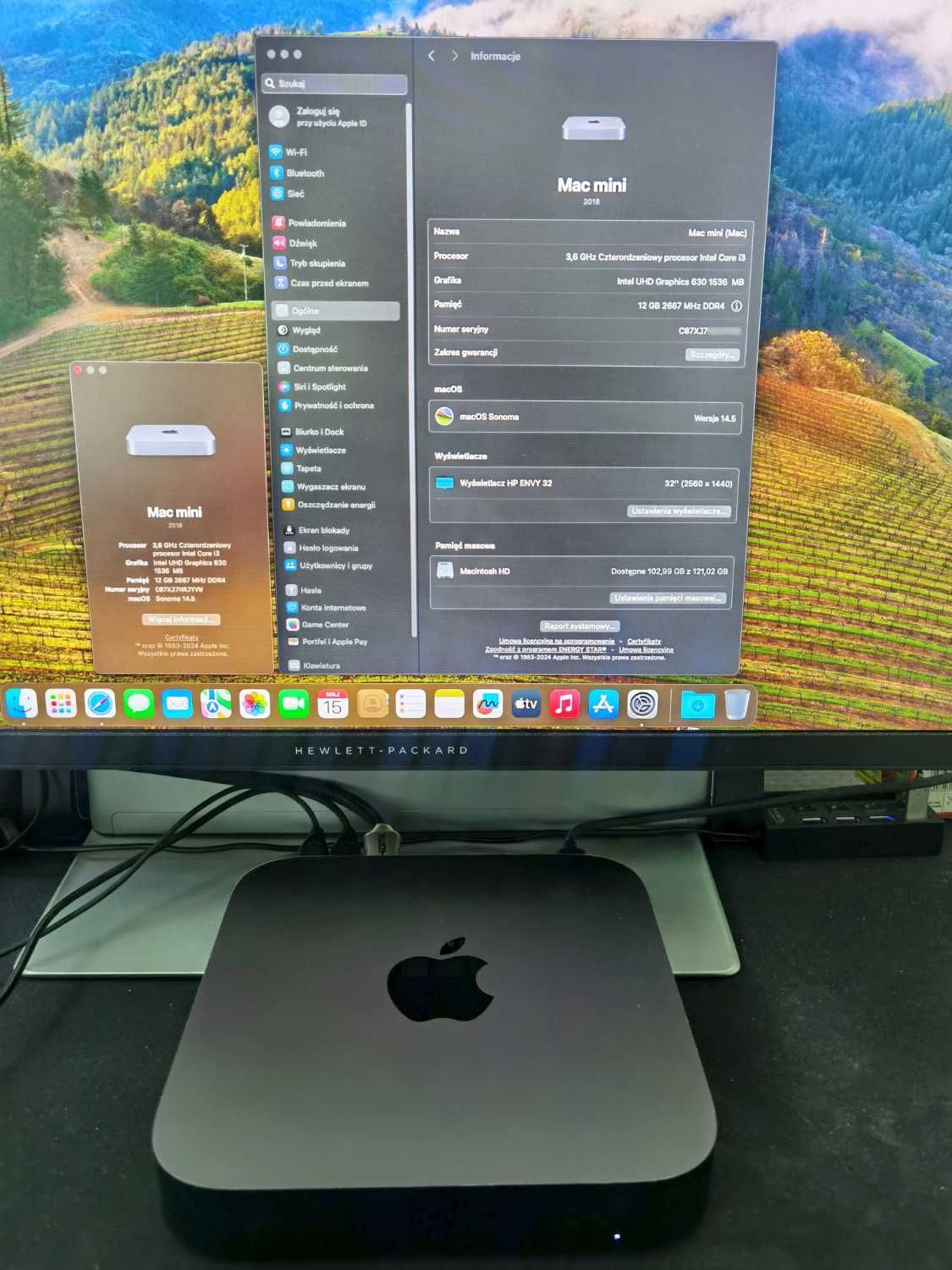 Apple Mac mini macOS Sonoma komplet pudełko bardzo dobry stan
