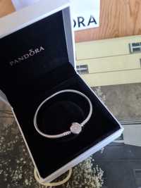 Pandora Moments 19cm bransoletka srebrna wężykowa srebro 925