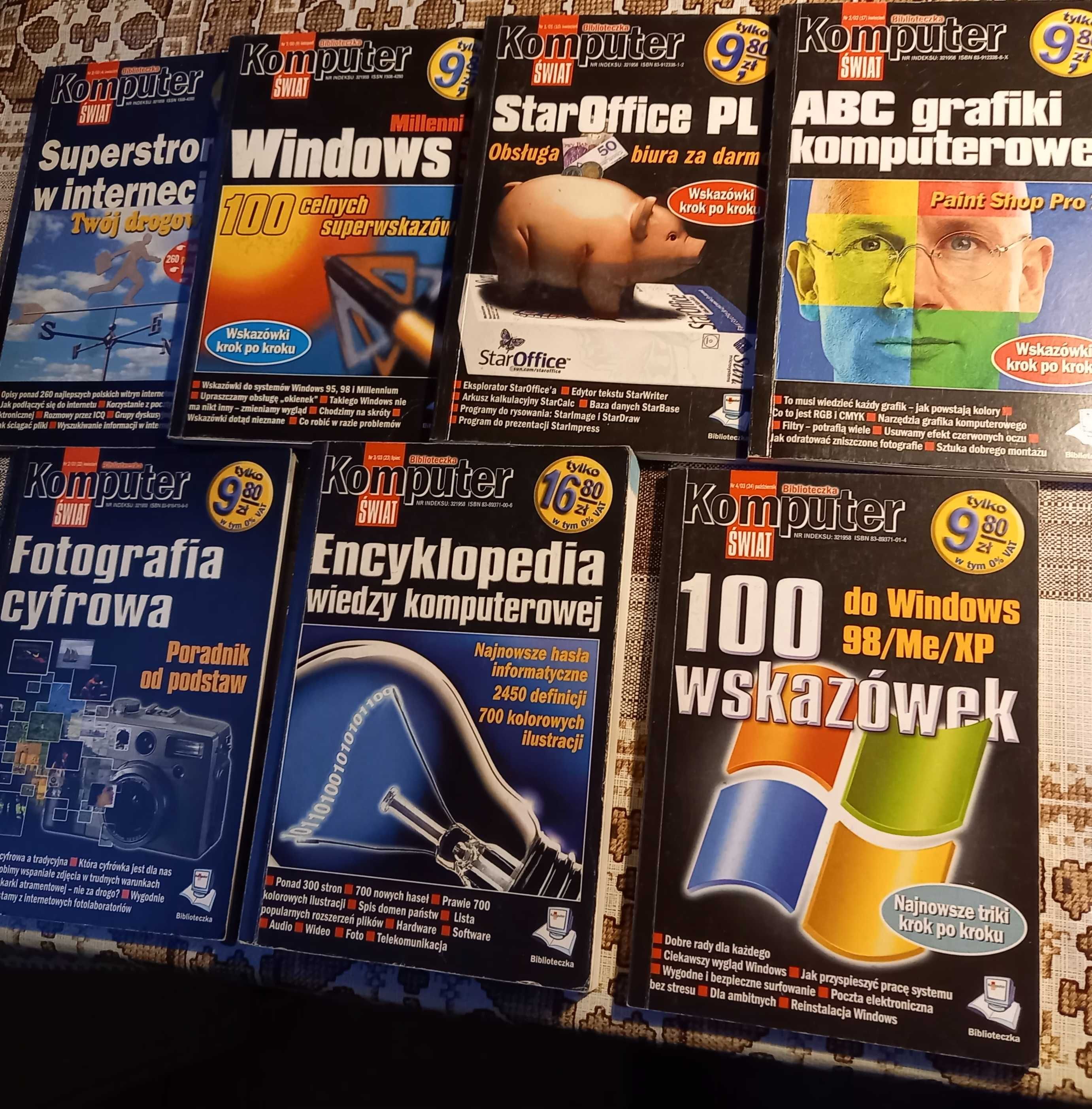 zestaw 14 poradników z Biblioteczki Komputer Świat