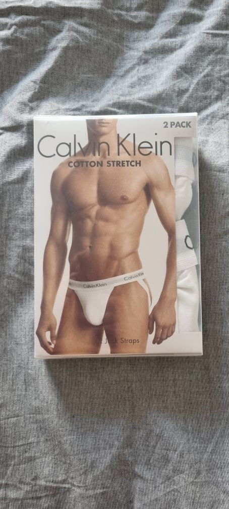 Białe jockstrapy Calvin Klein M