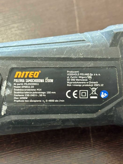 Polerka samochodowa Niteo Tools EP0011-22