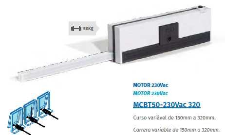 Motor para clarabóia MCBT50 - Motorline