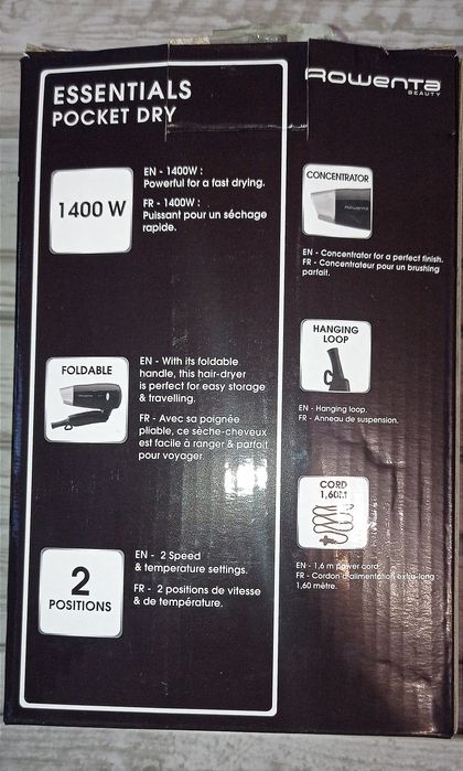 Дорожный фен Rowenta - Mod. CV1510