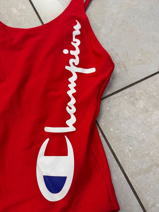 Champion Strój kąpielowy/ treningowy logowany czerwony, extra stan, XL