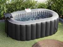 SPA jacuzzi insuflável oval aquece faz bolhas