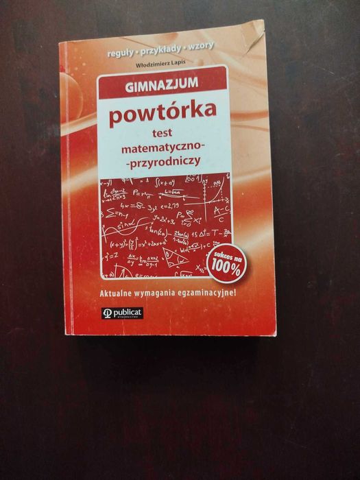 Książka Gimnazjum powtórka test matematyczno-przyrodniczy
