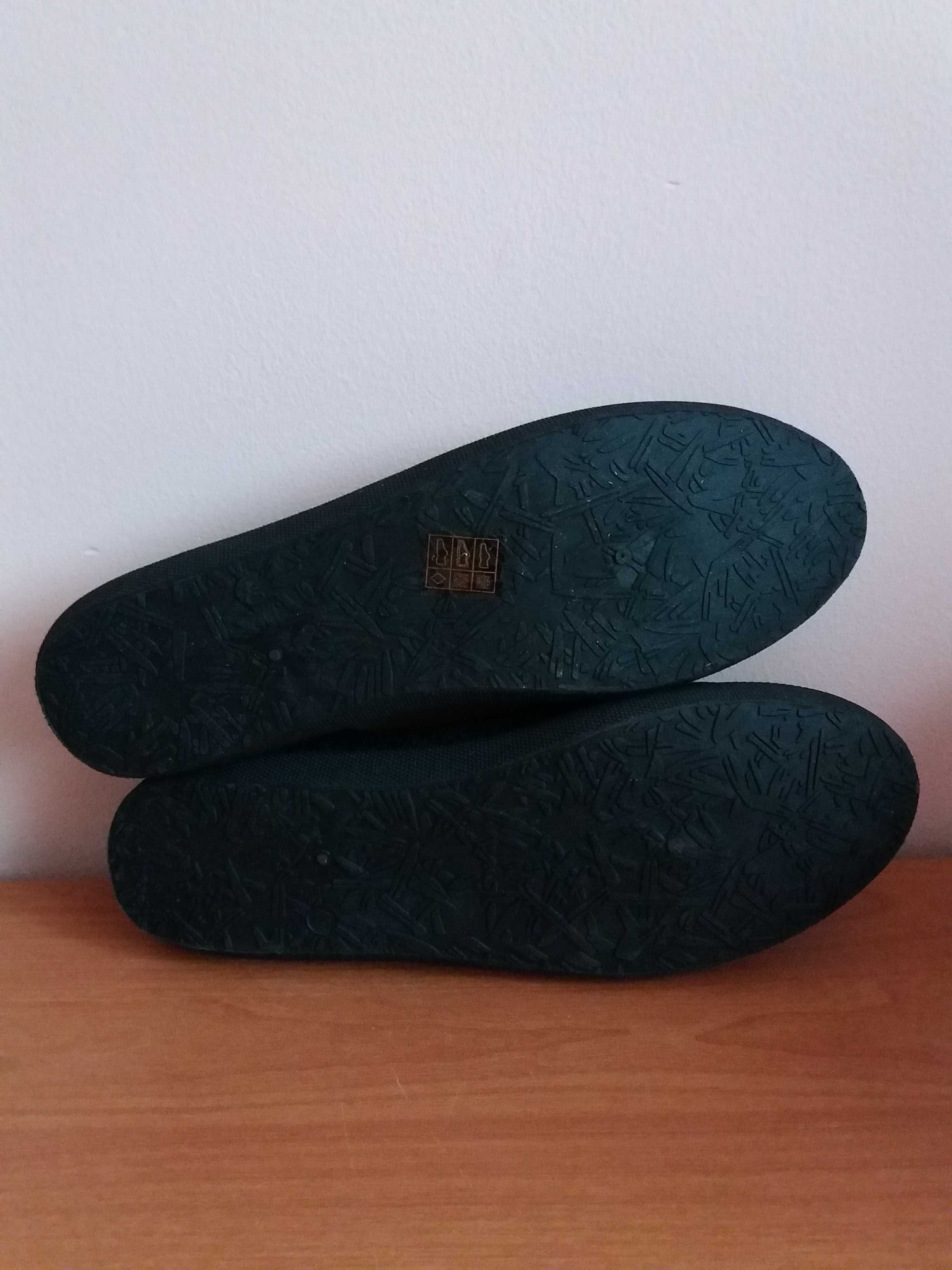 Nowe czarne trampki slip on 40 wkładka 26cm