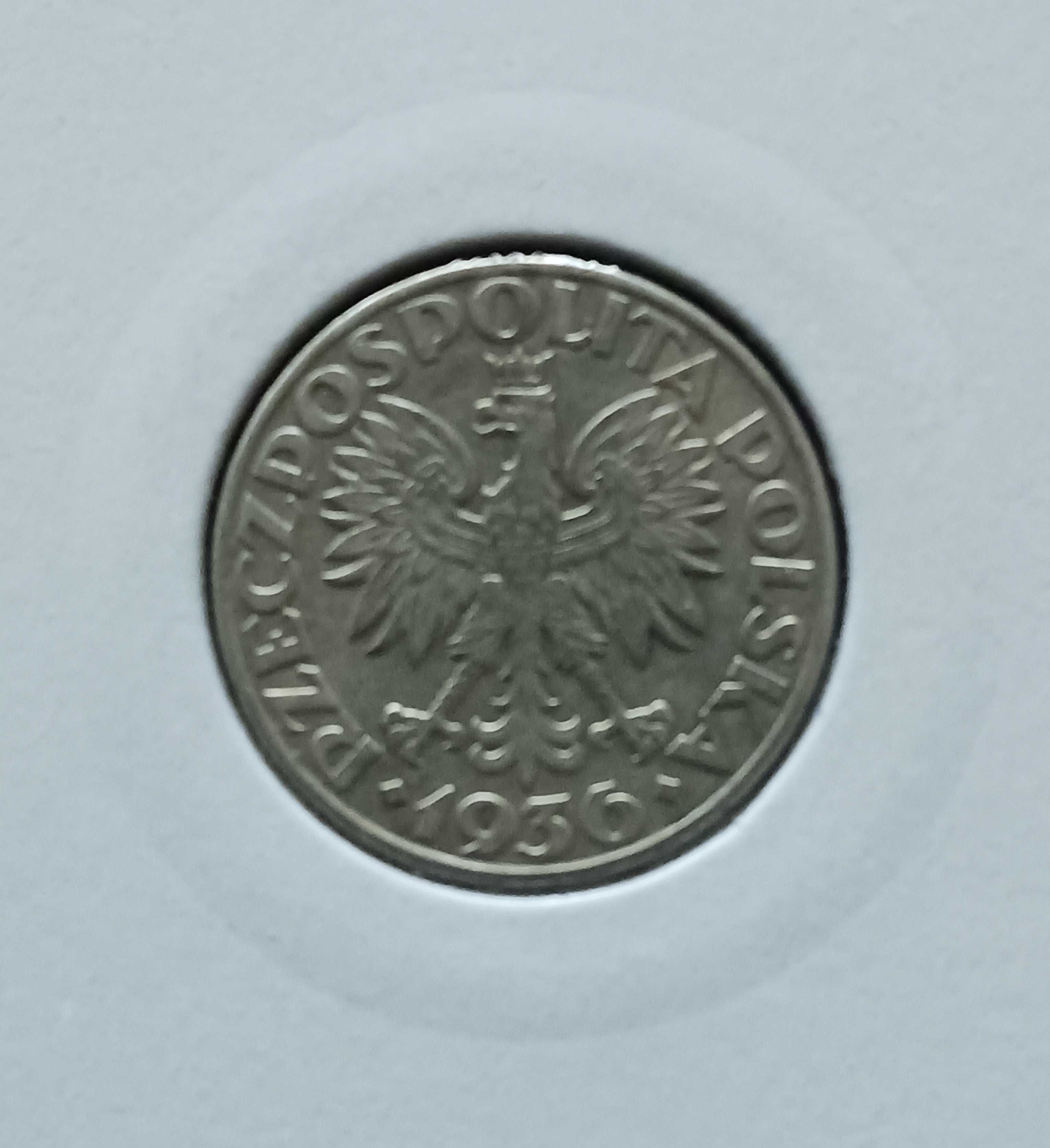 2 zł Żaglowiec - 1936 r. - nr. 5 - Super - srebro