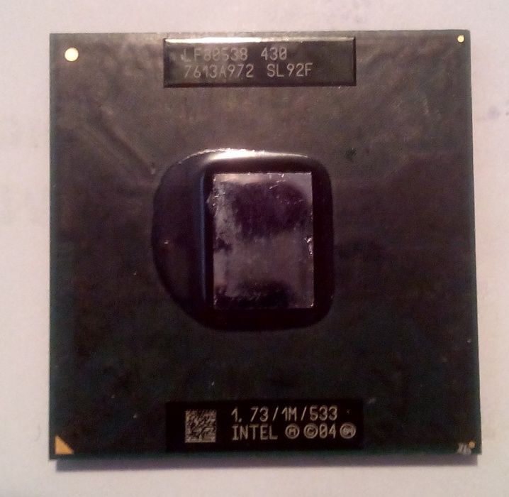 Процессоры для ноутбуков: Mobile Celeron Pentium M 730 770 420 530 900