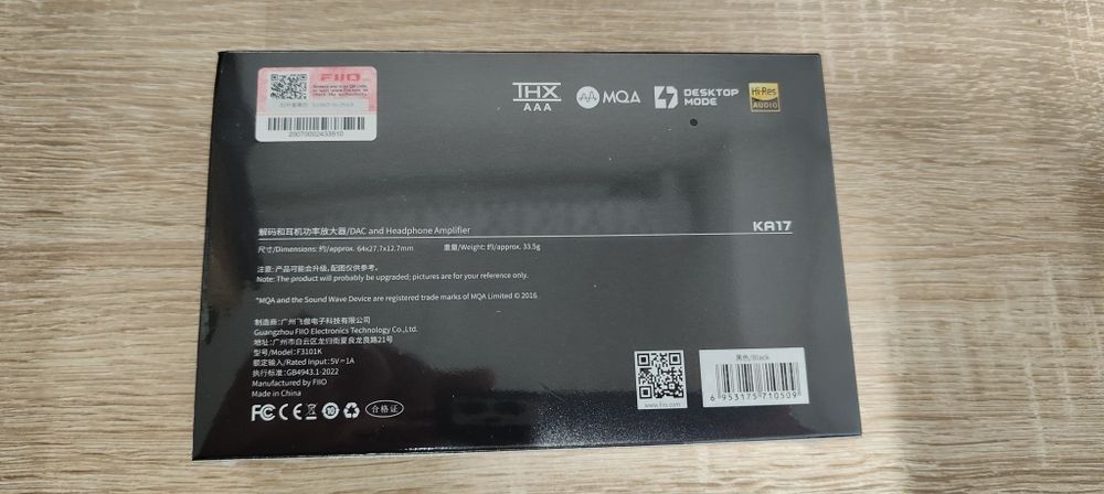 FIIO KA17 новый , черный.
