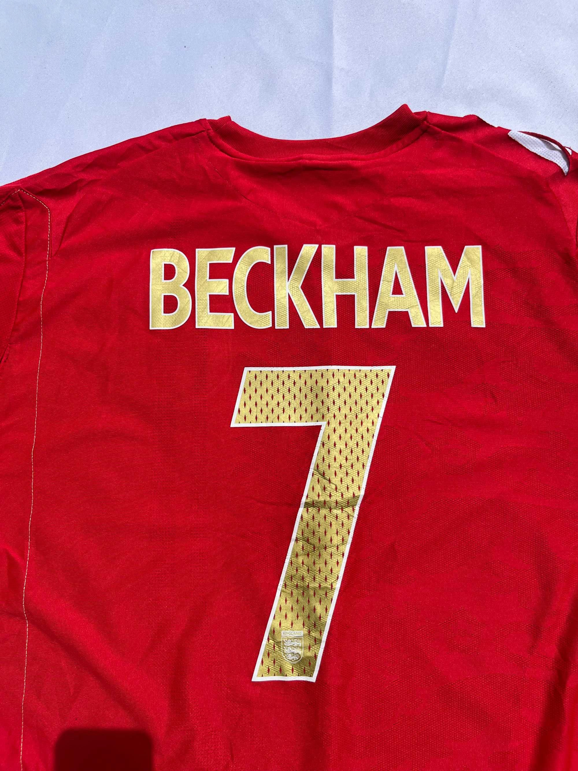 England #7 BECKHAM 2006/2008 Football Umbro Jersey Size XL