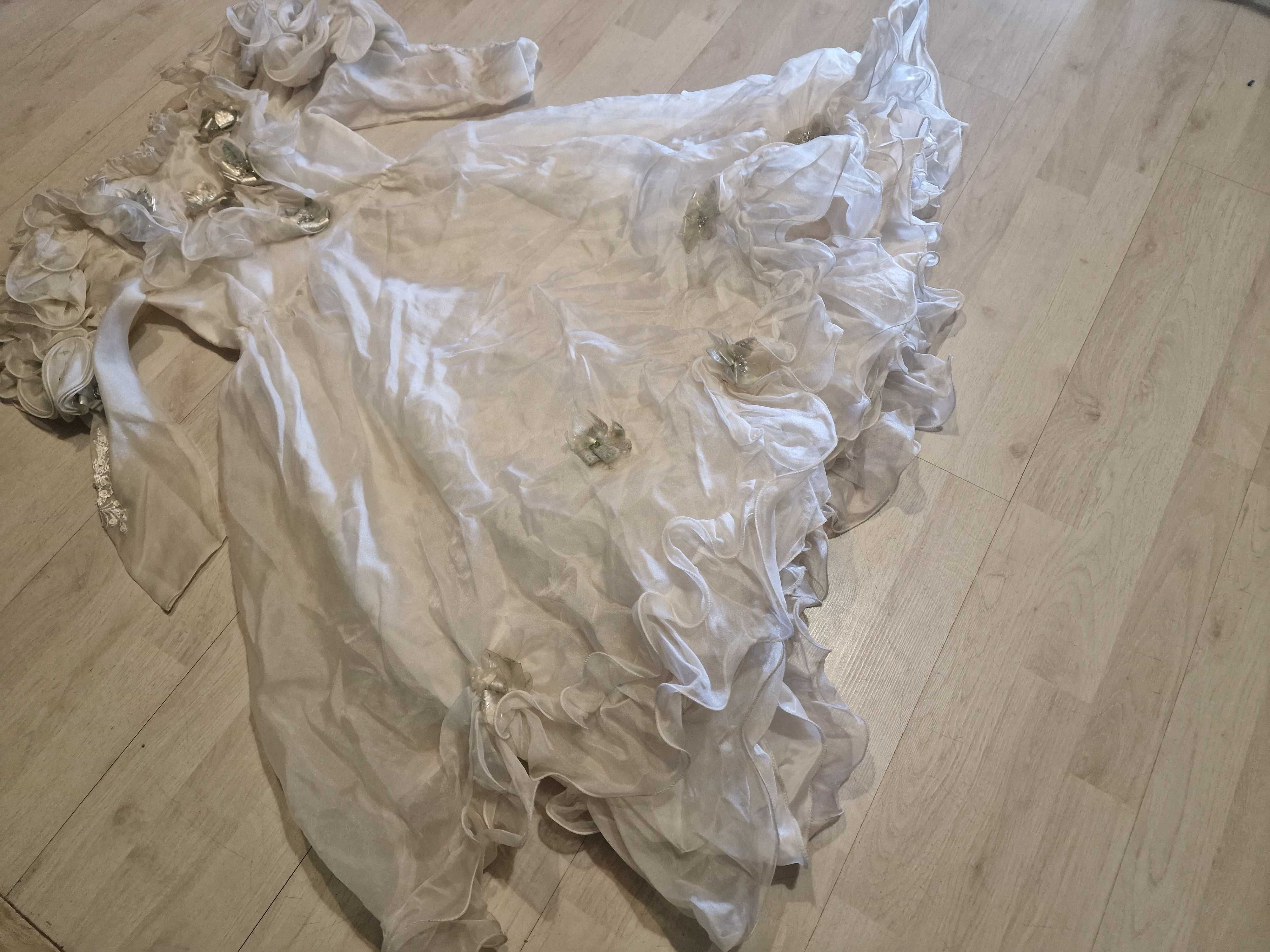 strój dama dworu aniołka aniołek sukienka śnieżynka nr 606