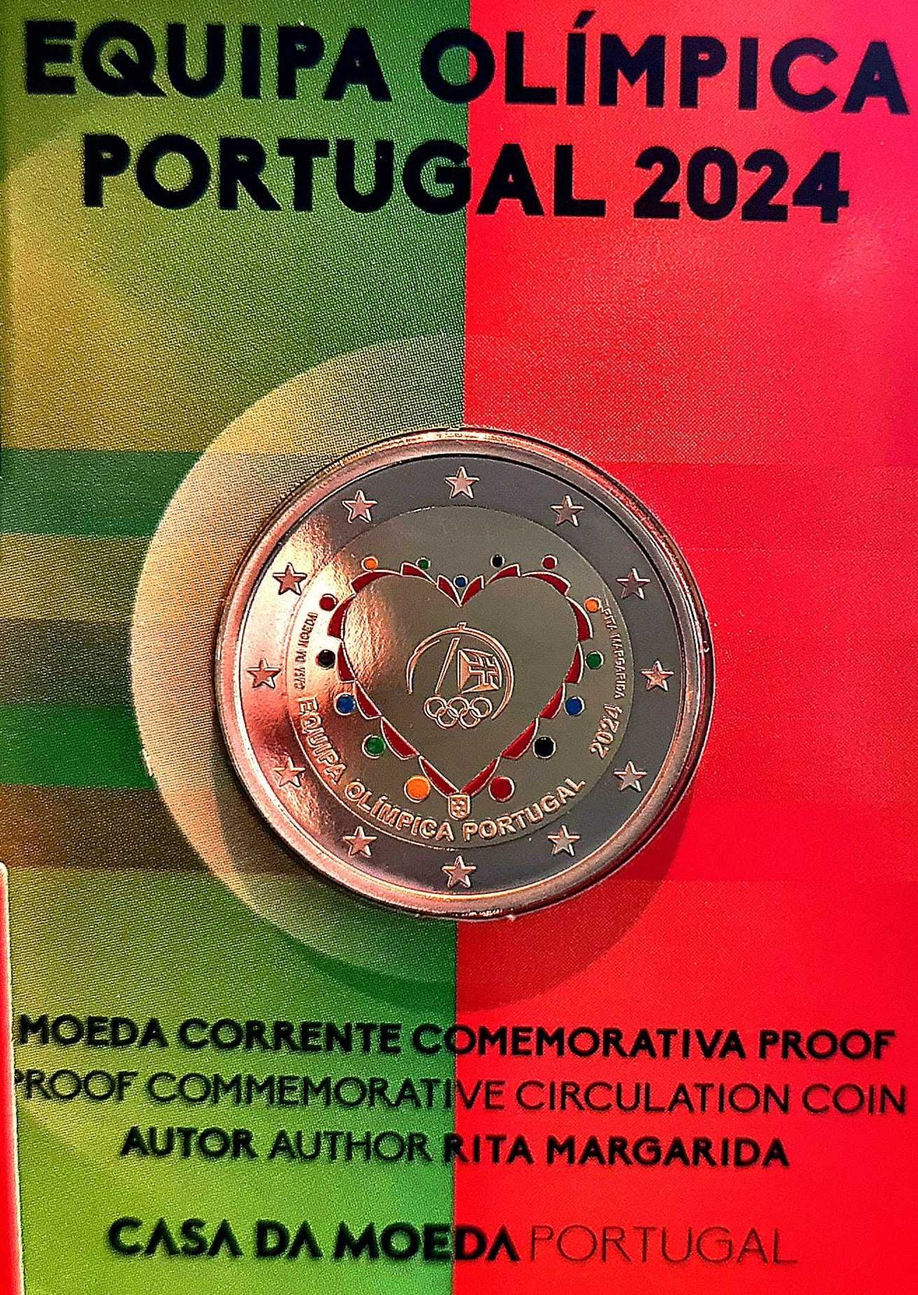 Vendo ou Troco Moeda 2€ Proof Equipa Olímpica Portugal 2024