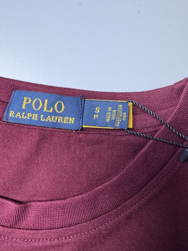 Nowa koszulka tshirt Polo Ralph Lauren burgundowa
