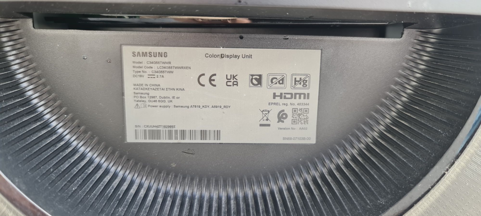 Monitor Samsung 34 cale C34G55TWWR