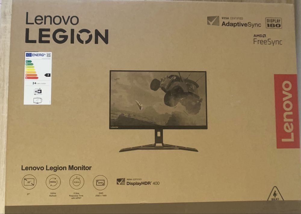 Monitor Ecrã Gaming Lenovo R27qe 27 polegadas 180Hz 2k QHD