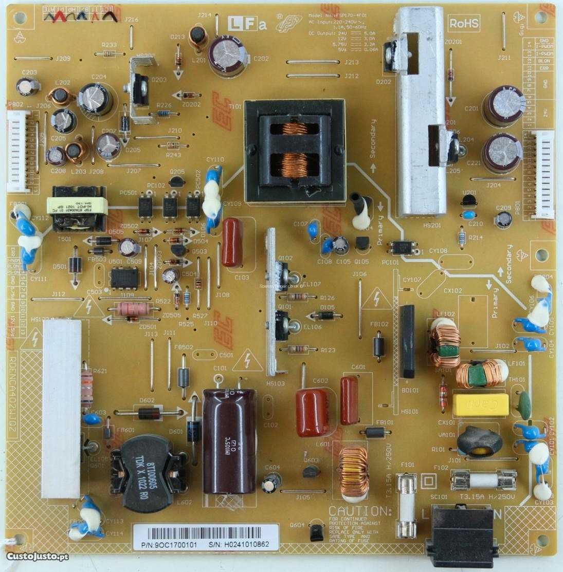 fsp170-4f01 tv sharp lc32dh500e