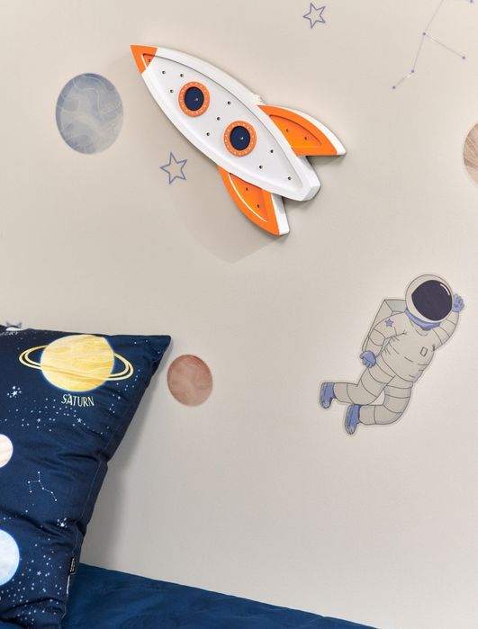 Лампа декоративна нічник для дитячої 30*13.5*3см "Космос" Sinsay дерев