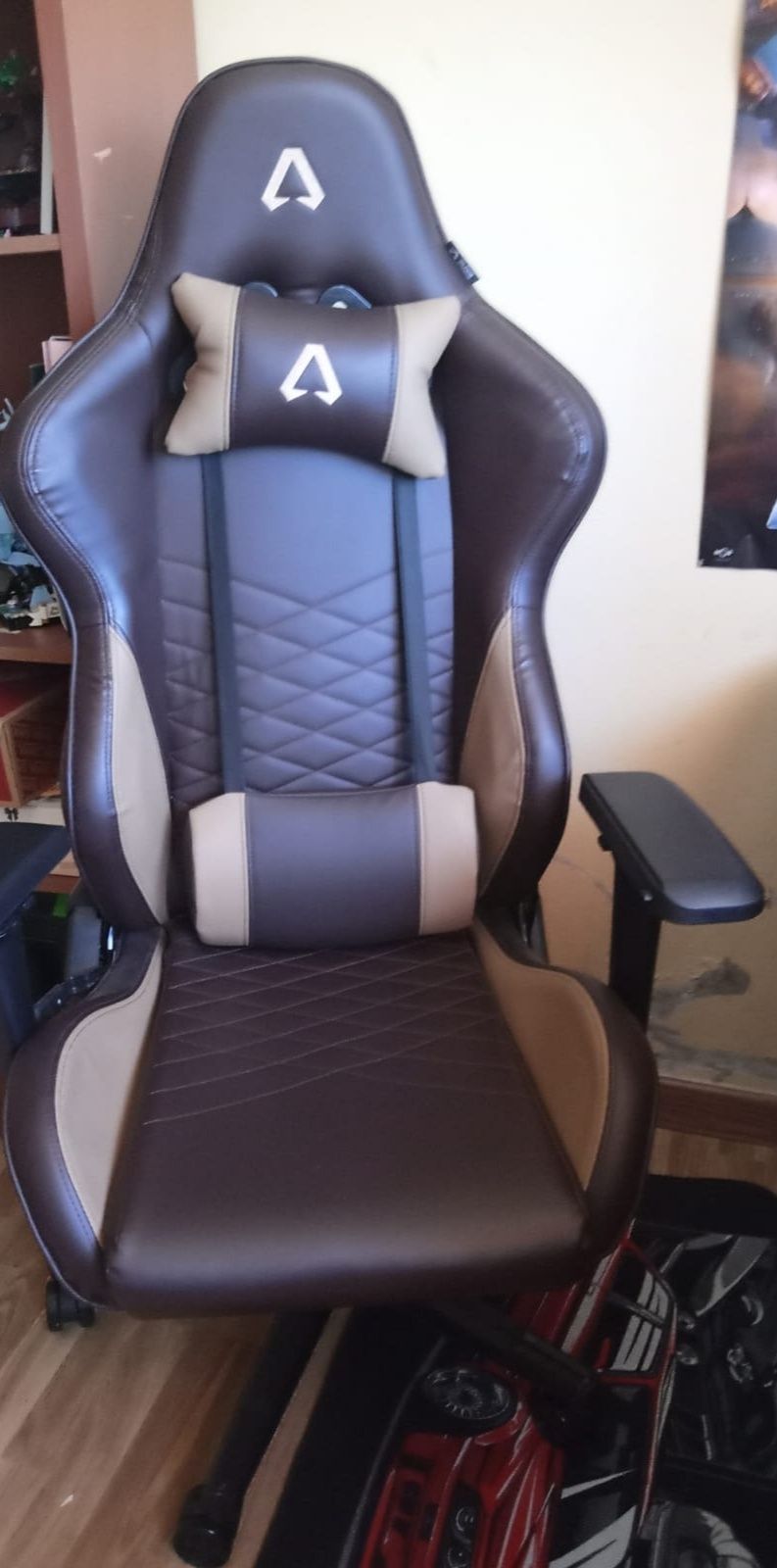 Cadeira Gaming com duas almofadas na lombar e nuca